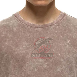 Camisetas de Hombre con Lavado Ácido, Diseño Nuevo 2026, Logotipo Personalizado, Venta al Por Mayor, Camisetas Cómodas para Hombre con Lavado Ácido - Product Image 3