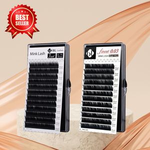 [BL Lashes] Mink Eyelash Extensions Premium Korea PBT Mega volume Mix (B,C,D,J,L Curl)(0.07~0.15mm) Natural Soft High Quality - Product Image 1