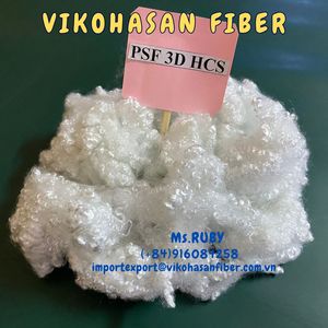 Vikohasan Precio de Fábrica Fibra de Poliéster HCS Blanca Certificada GRS, Material de Relleno para Cojines Huecos Reciclado Fino 3D Hilado - Product Image 2