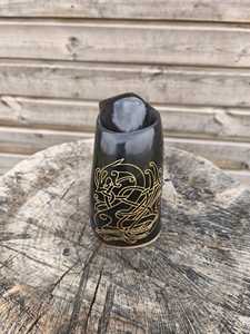 Jarra de cuerno natural Vikinga para beber vino o cerveza, tazas únicas perfectas para fiestas, bodas y otras celebraciones. 2026 - Product Image 2