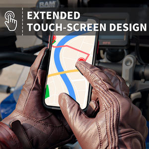 Guantes de Motociclismo de Cuero de Fábrica HIKE IMPEX, Guantes de Protección Transpirables para Motociclismo - Product Image 5