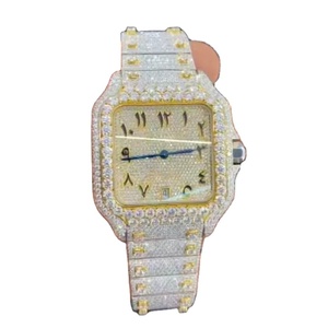 นาฬิกาโครโนกราฟสปอร์ตหรูหราประดับเพชรโมอิสซาไนต์คุณภาพสูง สี D เกรด VVS สไตล์ฮิปฮอป - Product Image 1