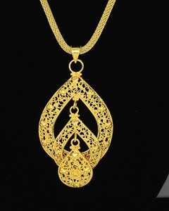 Colgante de collar de moda europea tradicional Dubai Material de aleación chapado en oro tema islámico conjunto europeo tradicional africano - Product Image 2