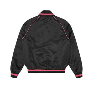 Blouson Bomber en Satin Personnalisé de Haute Qualité 2026 – Veste de Baseball en Polyester Hiver pour Hommes et Femmes – Blouson Varsity en Satin Sur Mesure pour Hommes - Product Image 2