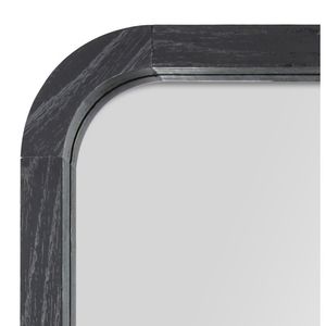 Miroir mural rectangulaire noir à bords arrondis de 22x30 pouces - Product Image 4