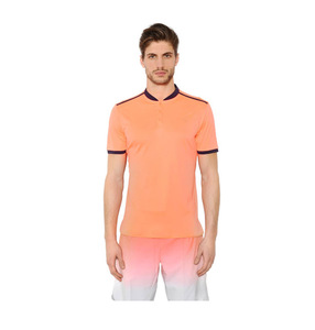 Men's <b>White</b> <b>Polo</b> Shirt With Black Trim And Tie-Dye Shorts Set Moisture Wicking Polyester Summer Sportswear For Adults - Product Image 6