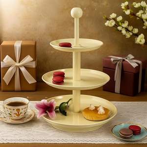 Nouvel Arrivage : Présentoir à Gâteaux et Snacks en Métal Massif, Assiette de Service pour Enfants, Fruits et Aliments, à Prix Raisonnable - Product Image 6