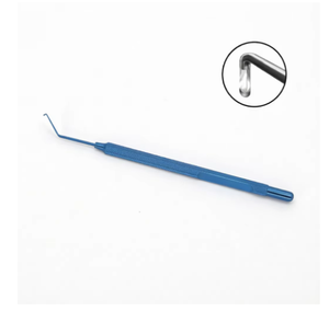 Manipulateur pré-coupant ophtalmique en titane avec pointe sphérique, instrument de chirurgie oculaire bleu pour la chirurgie de la cataracte Numisma CE - Product Image 4