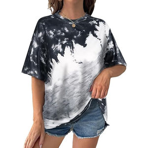 Camiseta Tie Dye para Mujer, Diseño de Moda, Fabricada en Pakistán, de Alta Calidad, Transpirable, Informal, para Uso en Exteriores, en Venta - Product Image 2