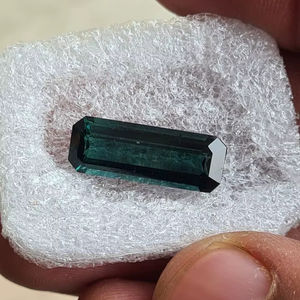 พลอยทัวร์มาลีนสีน้ำเงินอินดิโกธรรมชาติทรงแปดเหลี่ยมเจียระไน - Product Image 1