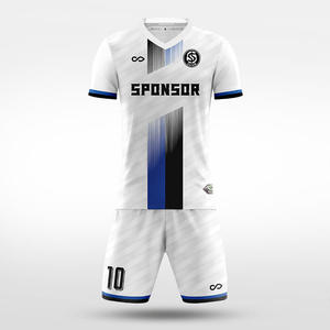 Ensemble maillot et short de football imprimé respirant professionnel, uniforme de football personnalisé pour équipe, kit sportif à séchage rapide - Product Image 6