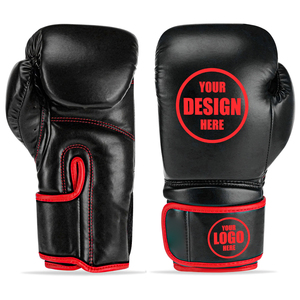 Guantes de Boxeo de Piel Sintética de Moda Más Vendidos, Guantes de Entrenamiento Profesional de MMA con Logotipo Personalizado - Product Image 5