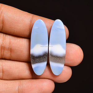 Top Qualité Owhyee Bleu Opale Lâche Gemme Bleu Opale Cabochon Pierre Forme Ovale Meilleure Qualité Fine Produit pour la Fabrication de Bijoux - Product Image 2