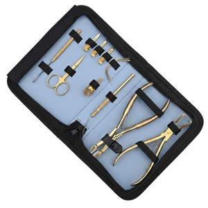 Wholesale Hair Extension Installation & Removal Kit Micro link Opener Plier Hair Extension Hook <b>Needle</b> Hair Finger & <b>Needles</b> - Product Image 1