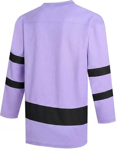 Personalized V-neck Hockey Jersey Men Youth Custom Logo 100% Polyester Cotton Wholesale Cheap Price Sports Wear - Product Image 2