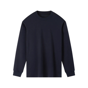 Sweat-shirt unisexe délavé à l'acide, coupe oversize, col rond, style streetwear, logo personnalisé, fabricant OEM ODM, manches double épaisseur - Product Image 6