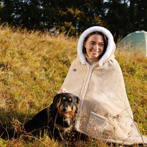 Coperta Elettrica Portatile Riscaldante a Doppio Lato in Flanella, Felpa con Cappuccio Indossabile per Uomo e Donna, Lavabile in Lavatrice, 3 Livelli di Riscaldamento - Product Image 6