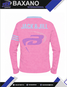 Jack And Jill Of America Sorority <b>Cardigan</b> <b>Sweater</b> Pink Knit with Light Blue Stripes and Embroidered Logo Sorority Apparel Greek - Product Image 6