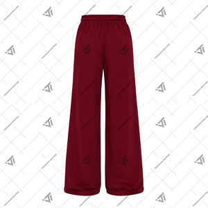 Delta griega al por mayor |   Sigma |   Ropa de la Hermandad Theta, Pantalones Deportivos Anchos para Mujer con Paneles Laterales Curvos con Rayas Tejidas - Product Image 2