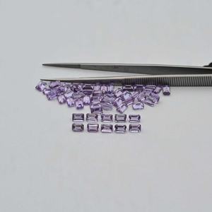 5x7mm naturel rose améthyste à facettes octogone coupe lâche semi-précieuse pierre précieuse pour la fabrication de bijoux au prix d'usine en gros - Product Image 1