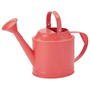 Regadera Moderna de Metal Rojo para Jardín, con Boquilla Larga, Aspersor para Macetas, Regadera de Hierro Galvanizado para Plantas - Product Image 1