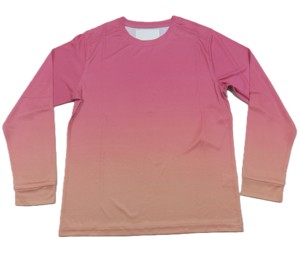 T-shirts à manches longues en polyester imprimés pour garçons avec logo sur le devant - Product Image 4
