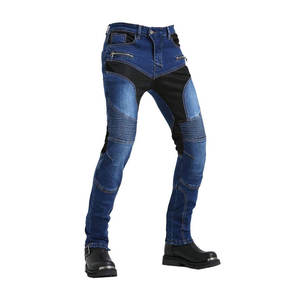 Pantalones vaqueros de tiro medio cómodos para un atuendo casual elegante con acabado impecable, pantalones lavados para hombre - Product Image 1