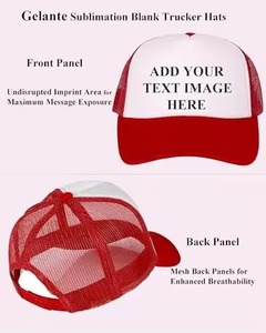 Gorra Trucker Personalizable con Bordado 3D, 5 Paneles, Unisex, de Poliéster y Malla de Espuma, Cierre a Presión, Estilo Casual de Verano - Product Image 5