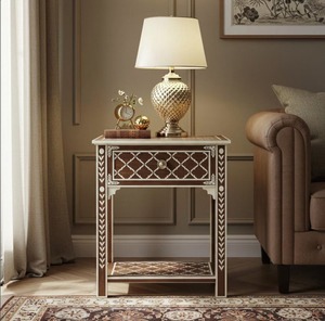 Cajón de Madera Artesanal con Incrustaciones Florales de Calidad de Exportación, Precio de Venta para Exportación - Product Image 1