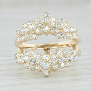 Elegante Vintage Glam Declaración Anillo de moda 18K Chapado en oro CZ Diamante Plata de Ley 925 - Product Image 2