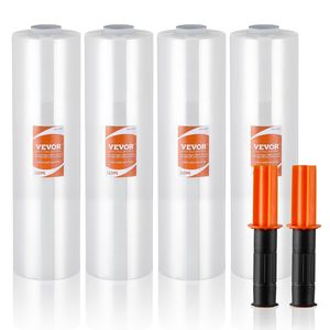 ฟิล์มยืดพันพาเลทอุตสาหกรรม ขนาด 15 นิ้ว x 1200 ฟุต แพ็ค 4 ม้วน หนา 80 เกจ ใส ทนทาน สำหรับเครื่องพันพาเลท - Product Image 1