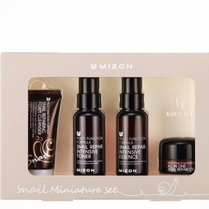 Soins de la peau coréens Mizon K-Beauty Snail Miniature, coffret 4 pièces, fabriqué en Corée, SnailMucin, produits de soin unisexes. - Product Image 6