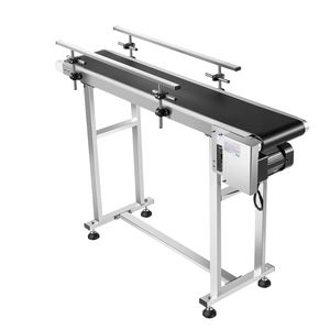 Nastro Trasportatore Motorizzato in Acciaio Inossidabile Resistente 47 x 7,8 Pollici, Tavolo Trasportatore da 7,8 Pollici per Applicazioni di Codifica a Getto d'Inchiostro - Product Image 1