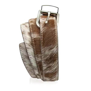 Cinturones de Cuero con Pelo, Precio al por Mayor, Casuales, de Alta Calidad, Ligeros, Ecológicos, con Hebilla de Acero, Hechos en Pakistán - Product Image 2