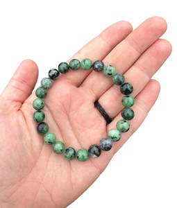Hot Sale Premium Grade Feng Shui Ruby Zoiaite <b>Crystal</b> <b>Beaded</b> <b>Bracelet</b> Handmade Women's Men's Natural Healing Stone Elastic - Product Image 5