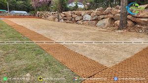 Best seller outdoor garden coir mat roll for yard lining and <b>slip</b> prevention high quality natural coconut fiber matting top - Product Image 4