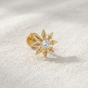 Pendientes de Oro de 18K con Diamantes Redondos Certificados por IGI, Joyería Moderna para Mujer, Regalo para Bodas y Fiestas - Product Image 3