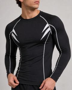 Camiseta Deportiva de Manga Corta para Hombre, Negra y Blanca, con Estampado por Sublimación, Secado Rápido, Poliéster, para Adultos - Product Image 6