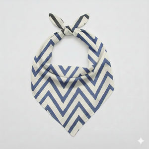 Fabricante y Exportador de Accesorios de Ropa para Mujer con Patrón Tribal Cuadrado en Algodón Teñido Ecológicamente - Product Image 4