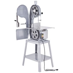 Sega a Nastro Elettrica Commerciale da 1500W per Carne, in Acciaio Inossidabile, Verticale, per Taglio Ossa, Piano di Lavoro 49x38 cm, Capacità di Taglio 20x19,5 cm - Product Image 1