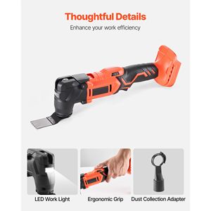 20V Cordless Oscillating <b>Tool</b> Multitool with 6 Variable Speeds 8500-17000 OPM 3.2 Degree Angle Battery <b>Powered</b> - Product Image 6