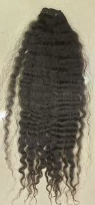 Cheveux humains indiens Remy de luxe 12A, double trame, double tirage, toutes couleurs, bouclés, ondulations profondes, cuticules alignées, BGGME, non traités - Product Image 2