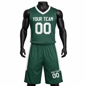 Ensembles d'uniformes de basketball personnalisés, maillots et shorts d'équipe sublimés, respirants, à séchage rapide, tenue de sport pour entraînement en extérieur - Product Image 1