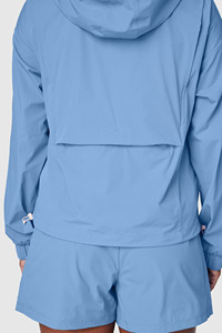 Ensemble veste coupe-vent légère à capuche et short pour femme, vêtements de sport décontractés pour l'extérieur, survêtement 2 pièces pour femme - Product Image 5