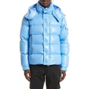 Veste d'hiver matelassée pour homme, grande taille, imperméable, chaude et épaisse, avec capuche, en toile, style vintage, fermeture éclair, duvet de canard, vente en gros - Product Image 4