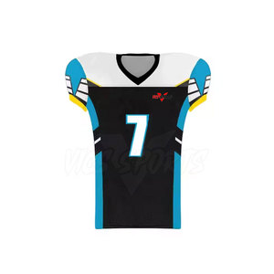Camiseta de Fútbol Americano VICS SPORTS Unisex sin Mangas con Cuello en V, Uniforme Transpirable de Malla, Número 7 Impreso por Transferencia Térmica en la Parte Delantera, 100% - Product Image 1
