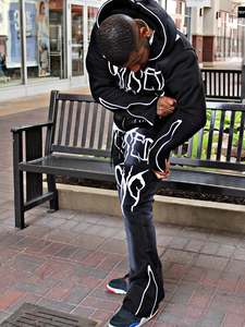 Conjunto de Sudadera con Capucha y Pantalones de Chándal de Felpa Francesa 100% Algodón, Corte Holgado, con Cremallera Completa, Logotipo Personalizado con Efecto Desgastado - Product Image 5