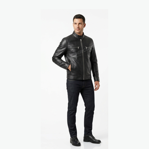 Blouson Bomber en Soie pour Homme, Design Moderne, Respirant, Vêtement d'Extérieur Hiver, Nouvelle Arrivée 2026, Veste en Cuir en Gros - Product Image 2