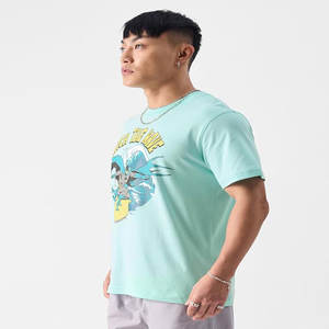 Haute qualité 100% coton hommes T-Shirt Logo personnalisé bouffée impression sérigraphié court ajusté solide en gros T-Shirt blanc - Product Image 3