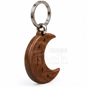 Eco Friendly <b>Wooden</b> Keychain Custom Wood Key Ring Natural Finish Personalized <b>Gift</b> For Weddings Events Bags And Accessories - Product Image 4